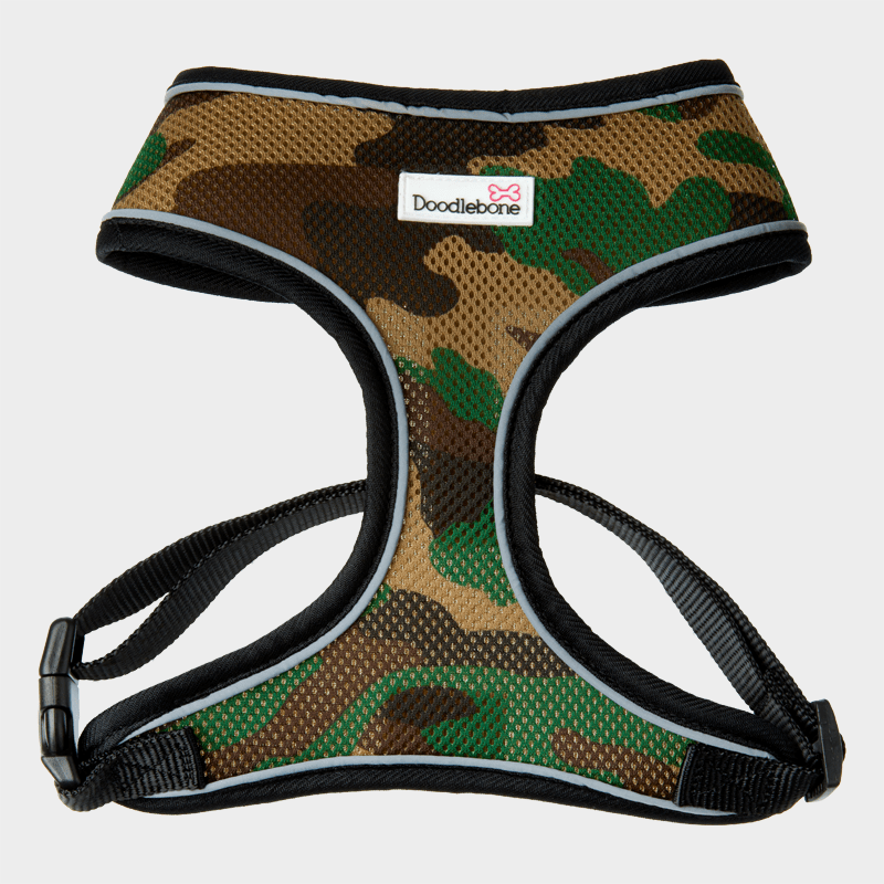 Camouflage Airmesh Hundegeschirr von Doodlebone®