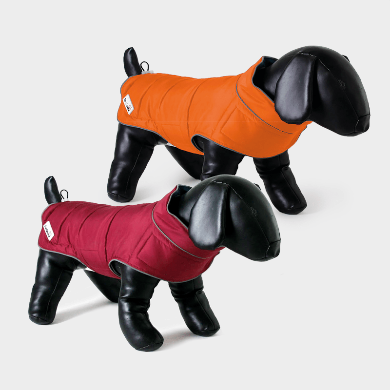 Beide Farben der Combi-Puffer-Hundejacke von Doodlebone®