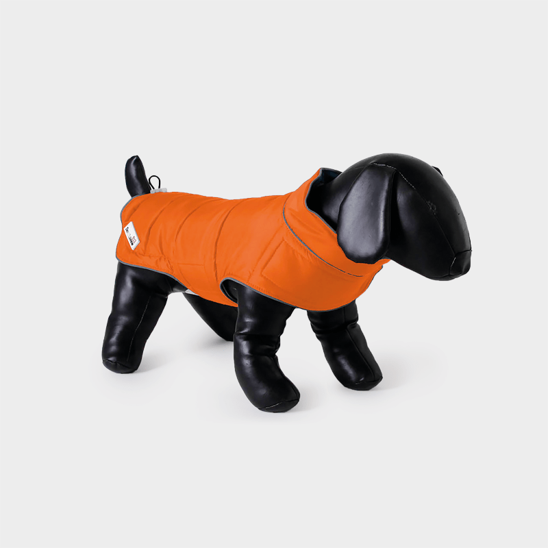 Orange Combi-Puffer-Hundejacke von Doodlebone®