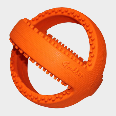 Happy-Pet-Grubber Interaktiver Fußball für Hunde in orange
