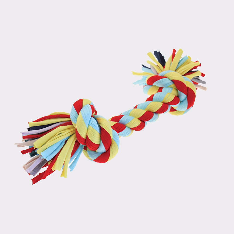 Happy Pet Twist-Tee Tauspielzeug 2 Knoten - Größe S, 3er-Set