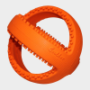 Oranger interaktiver Fußball Grubber von Happy Pet in den Maßen 18 x 18 x 18 cm