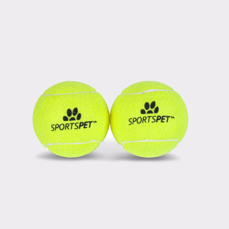 SPORTSPET Tennisball - 2er-Pack, Ø 8 cm, ohne Quietscher
