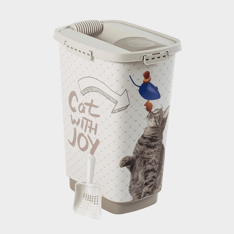 Rotho MyPet Cody Set Futterbehälter + Schaufel - Variante JOY Katze 25 l
