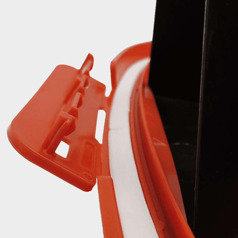 Rotho MyPet Cody Set Futterbehälter + Schaufel - in Variation, Detailansicht Verschluss 25 l